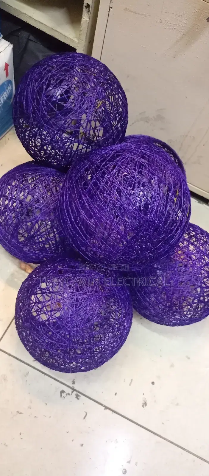 Dark Purple Hanging Lamp Shades