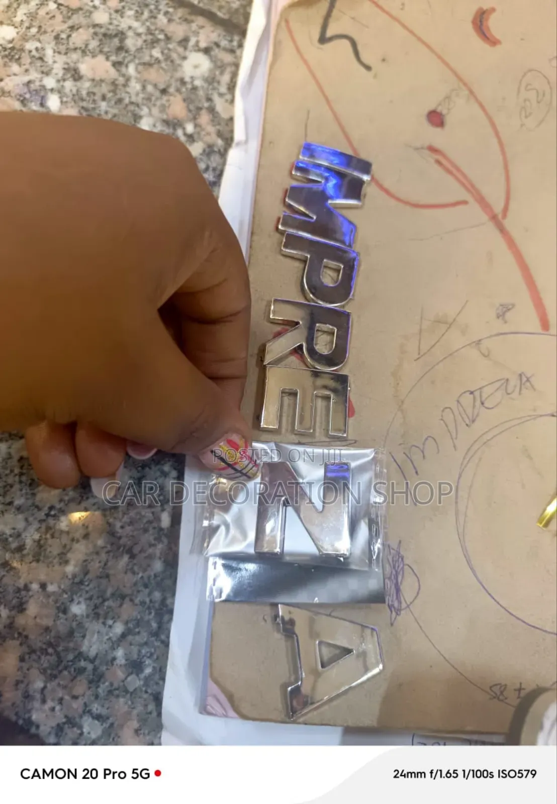 Impreza Chrome Letter Badge