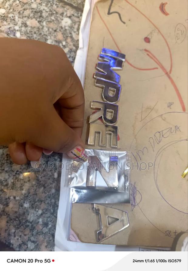 Impreza Chrome Letter Badge