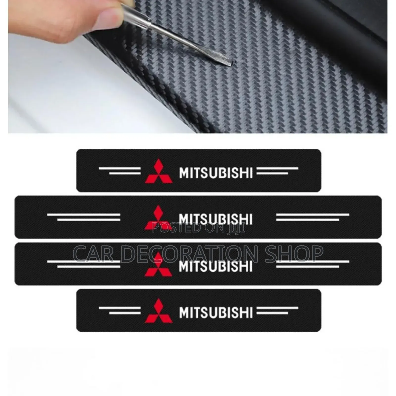 4pcs Door Step Antiscratch Stickers for Mitsubishi Motors