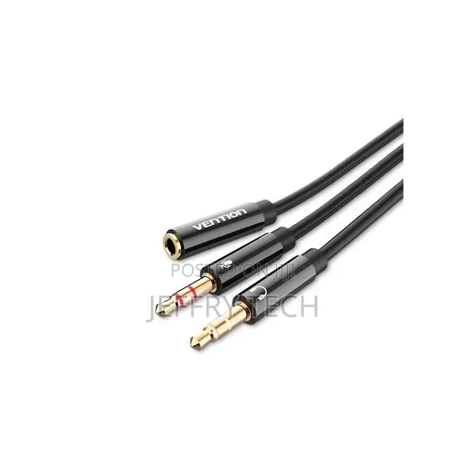 Vention 2*3.5mm Male to 4 Pole 3.5mm Female Audio Cable 0.3m