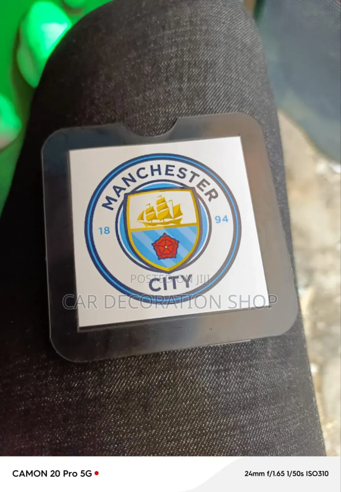 Insurance Pocket With Manchester City Logo
