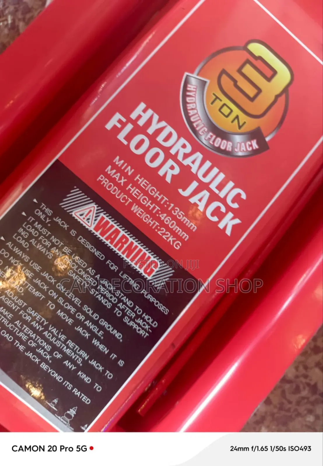 Brand New 3ton Trolley Floor Red Jack