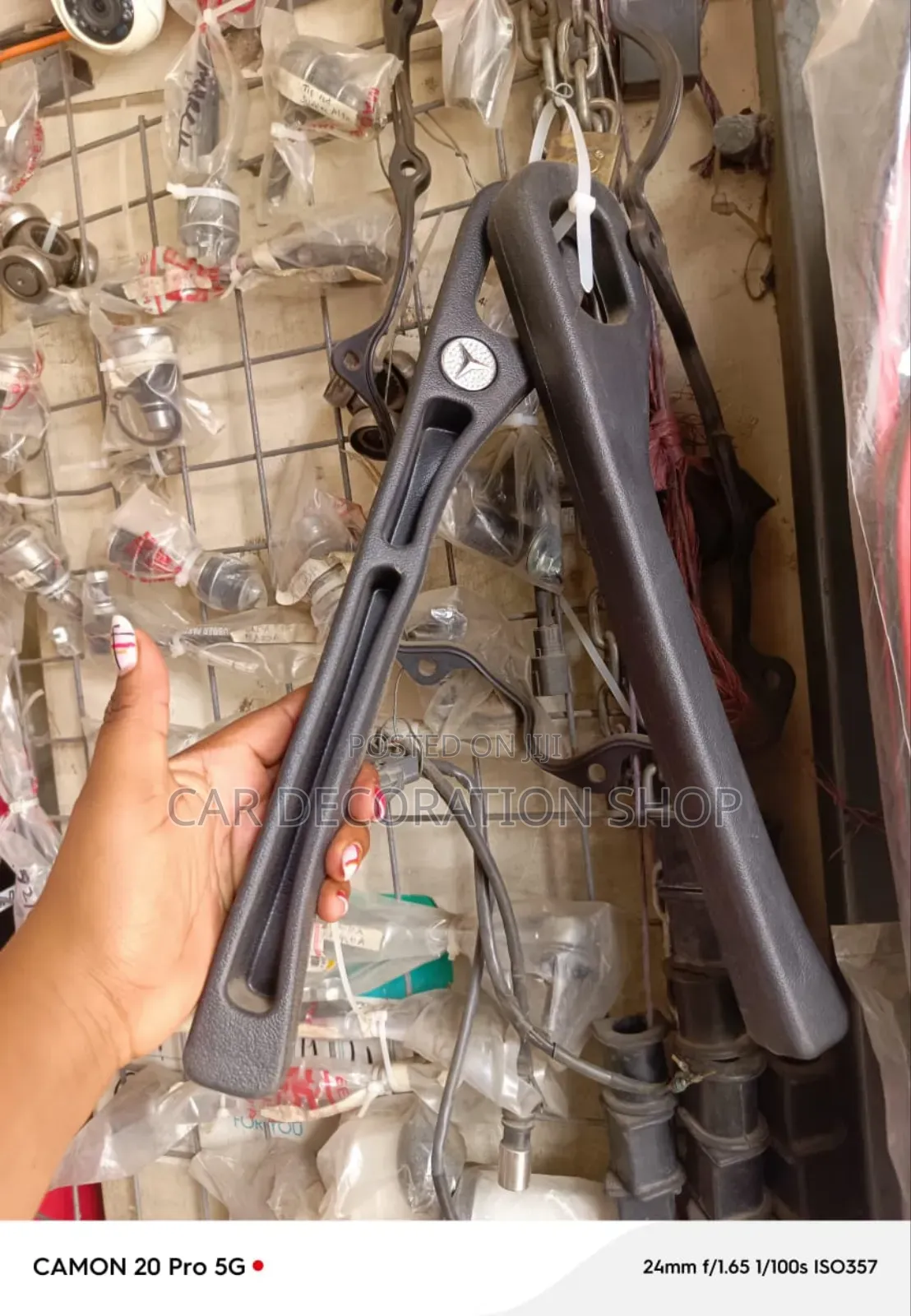 2pc Mercedes Branded Flexible Seat Gap Fillers