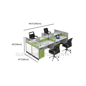 Workstations: 4-Seater Casual Executive Modular Workstation