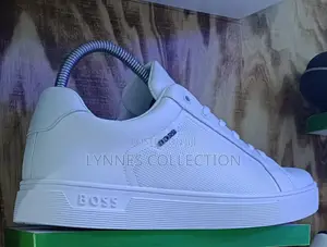 Men Leather White Casual Shoes