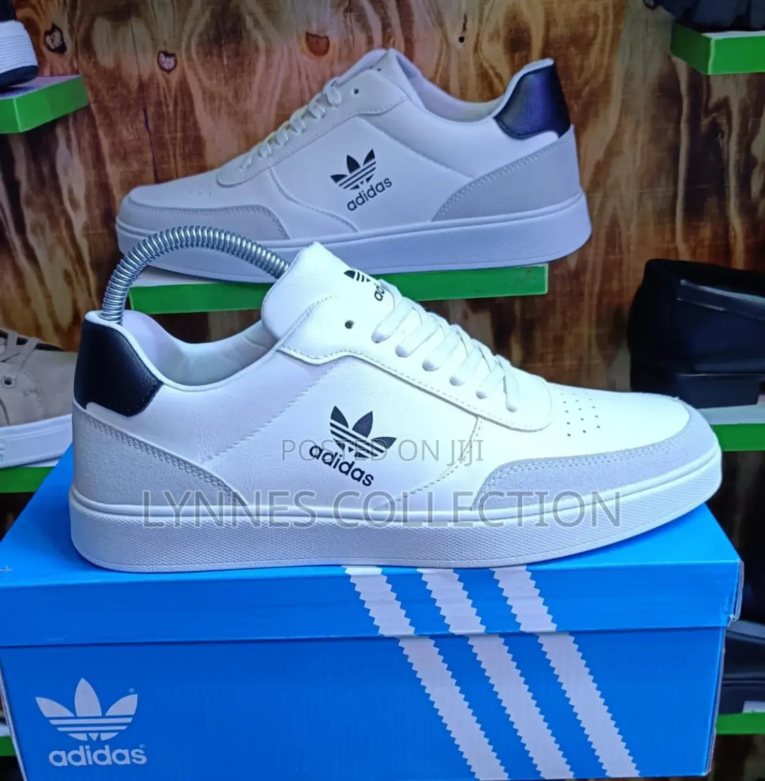 Men Leather White Casual Shoes