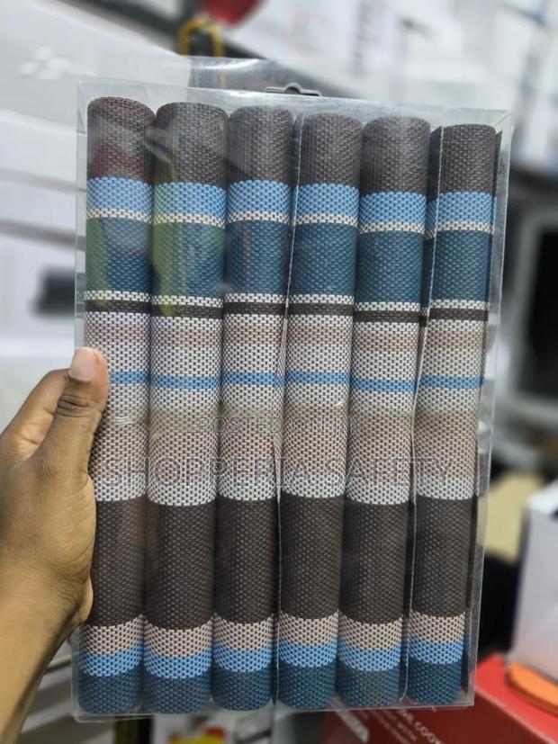 Brown PVC Table Placemats- 6 Pieces