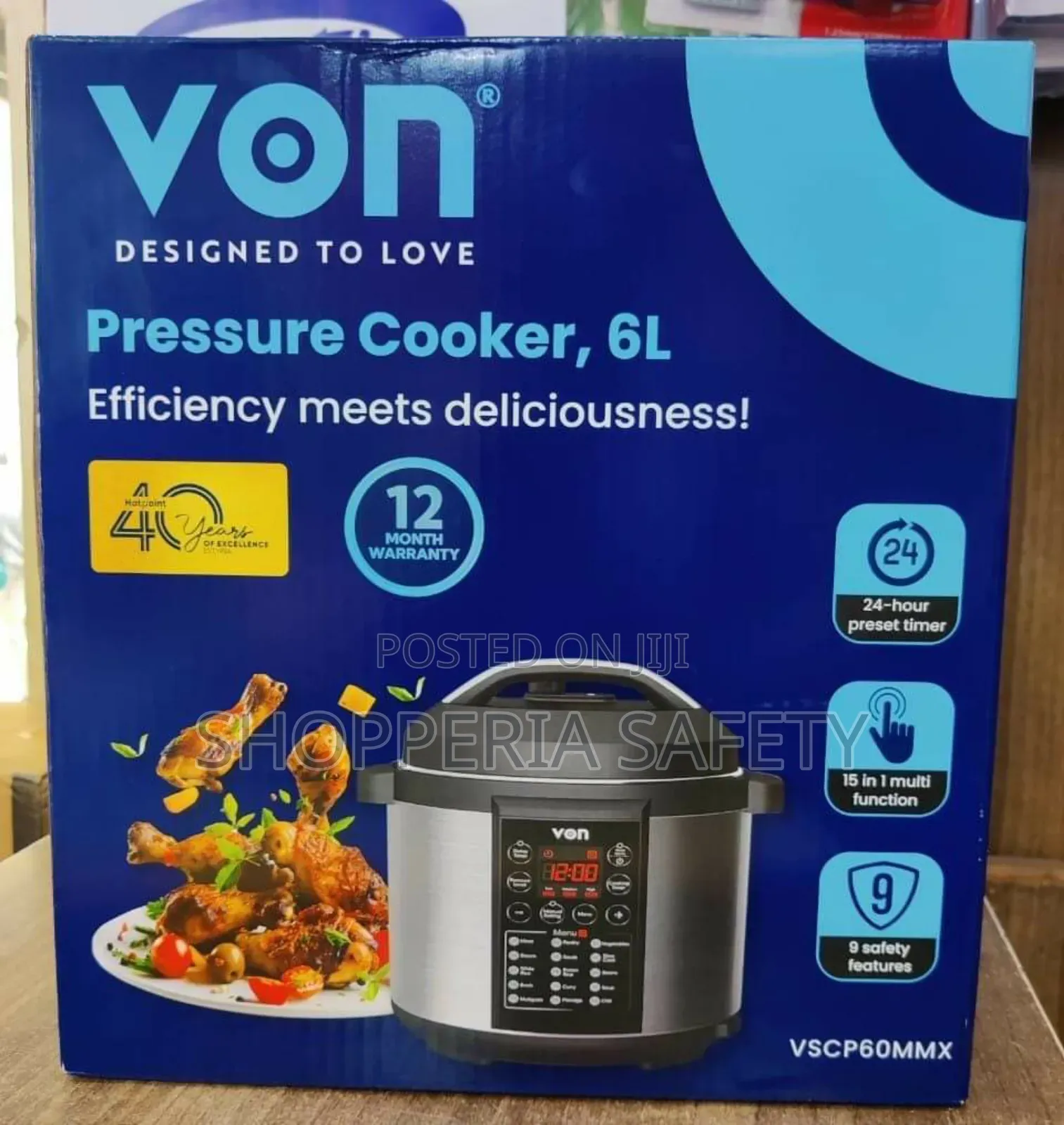 6 Litres Von Electric Pressure Cooker