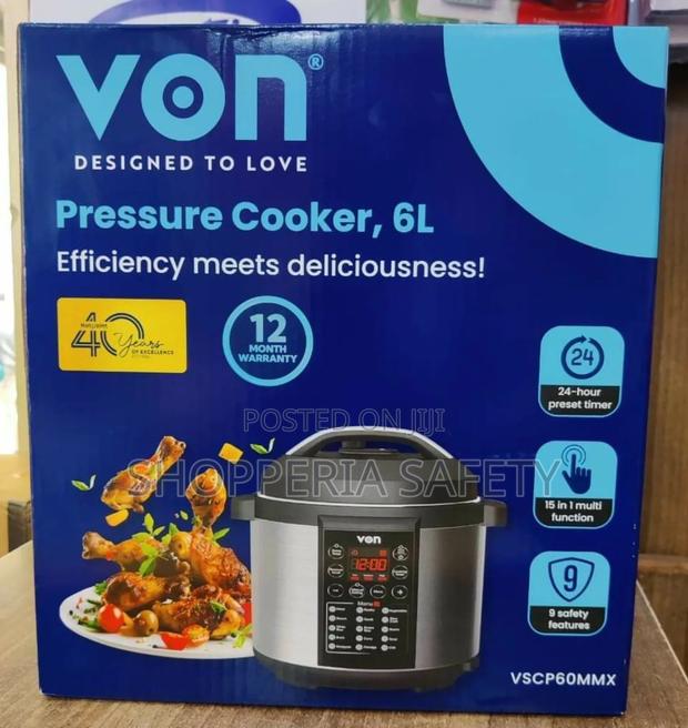 6 Litres Von Electric Pressure Cooker - thumbnail 3