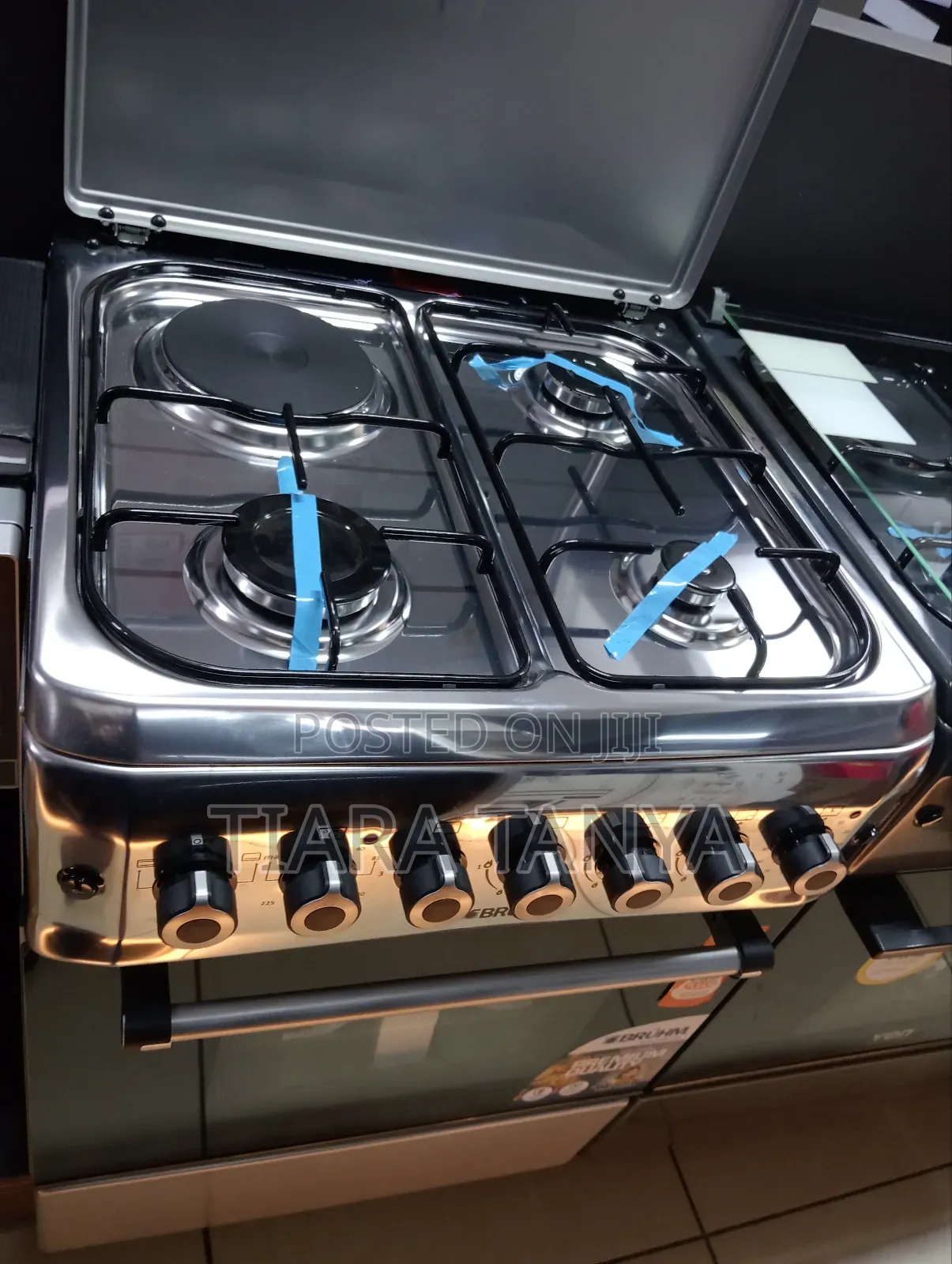 Bruhm 60 X 60 Gas Cooker Silver (1yr Wrty)
