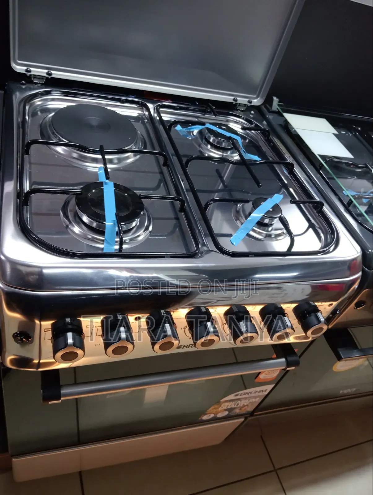 Bruhm 60 X 60 Gas Cooker Silver (1yr Wrty)