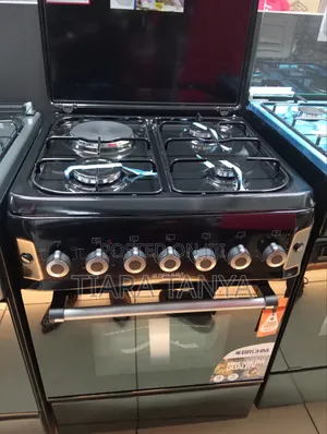 Bruhm 60 X 60 Gas Cooker BGC-66m31orsn, Black (1yr Wrty
