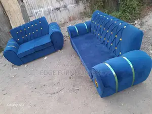 Blue Five Seater Sofa Available for Sale