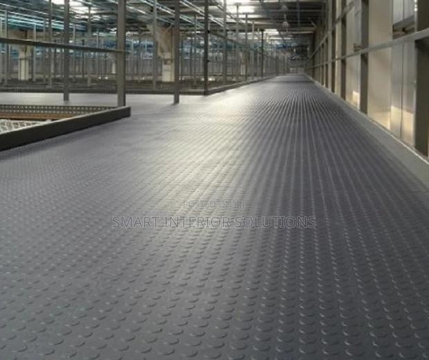 Grey Anti-Slip Coin Carpet