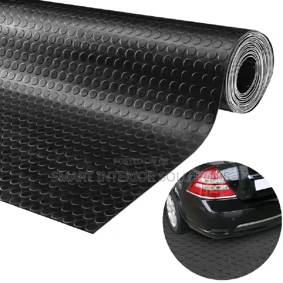 Black Rubber Coin Mat