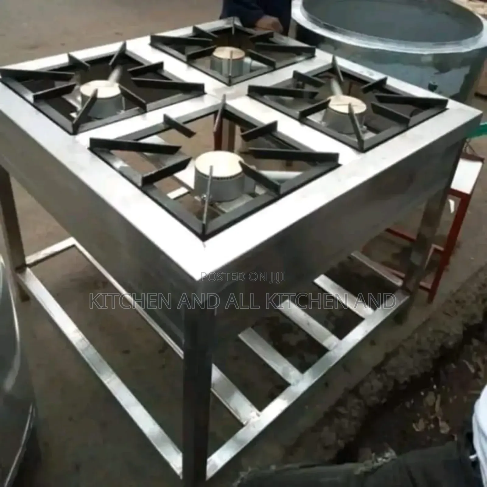 Stainless Steel 4 Burner Gas Cooker 
