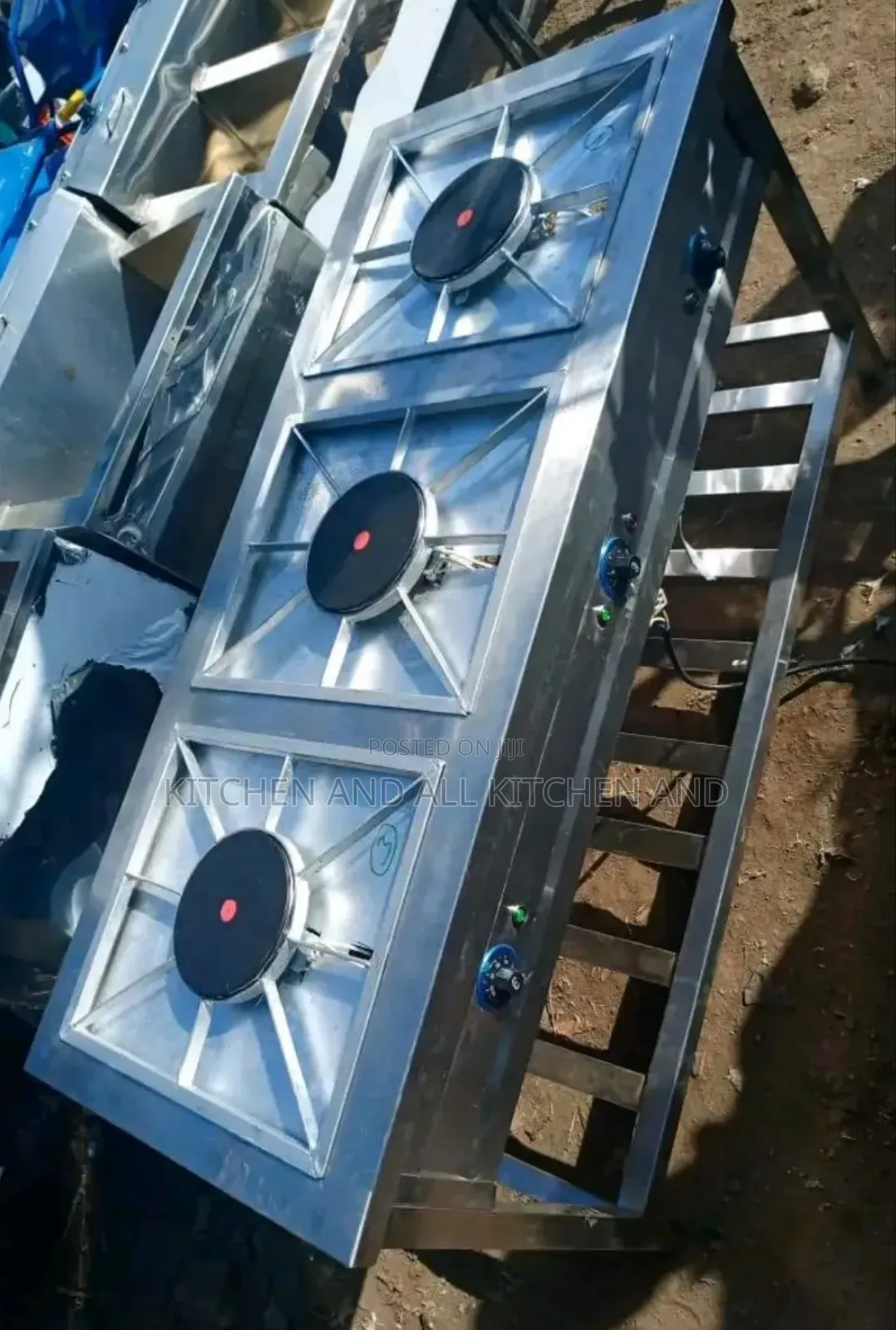 3 Burner Electric Gas Cooker Ss