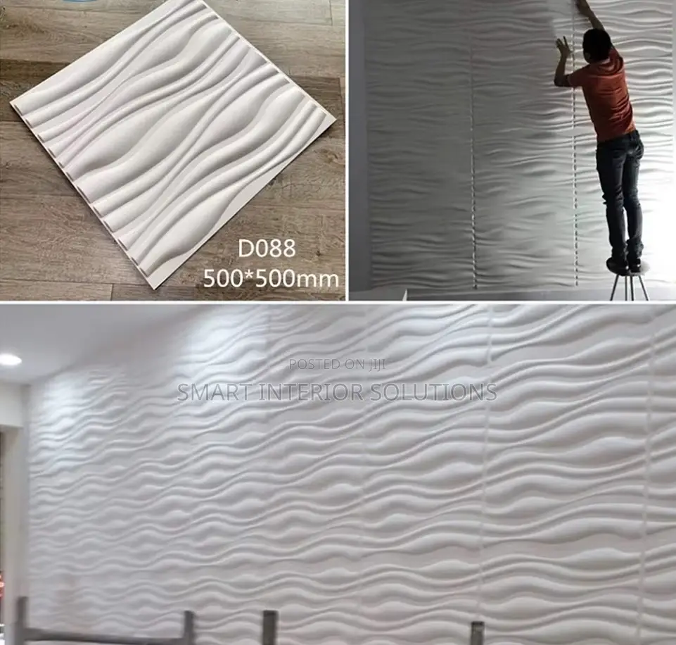 Wavy PVC 3d Wall Panels