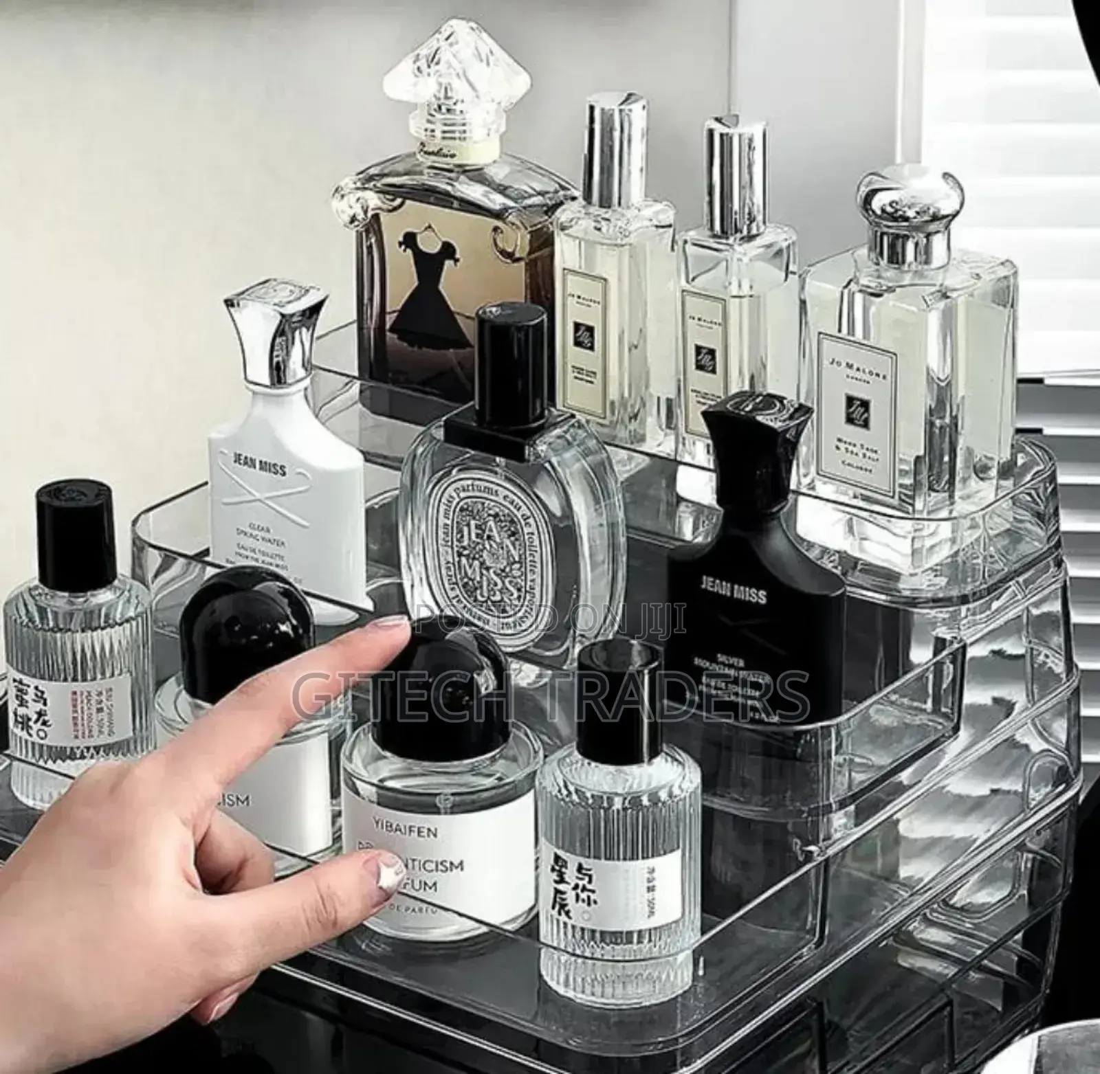 Acrylic Display Shelf Vanity Perfume Holder Organizer