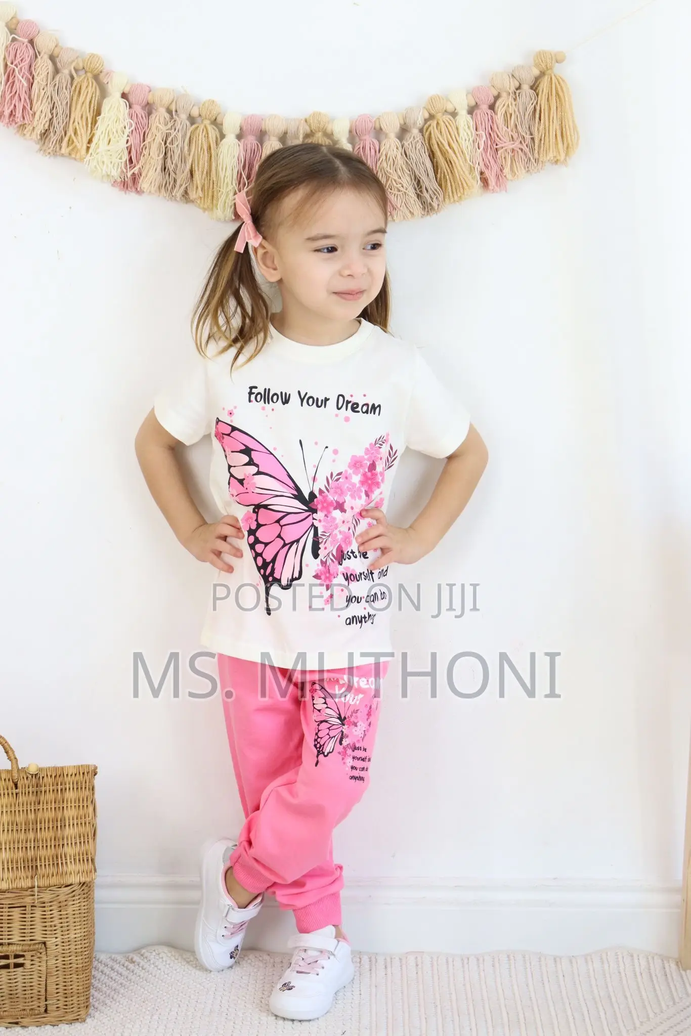 Girls 2 in 1 Butterfly* ( Pink ) 3-10 Yrs