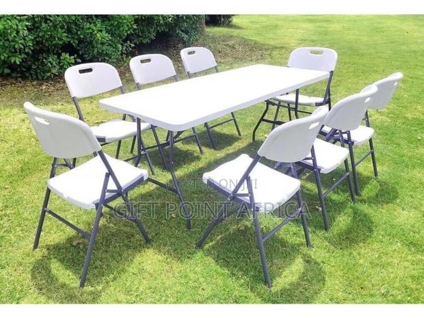 White Folding Chairs - thumbnail 3