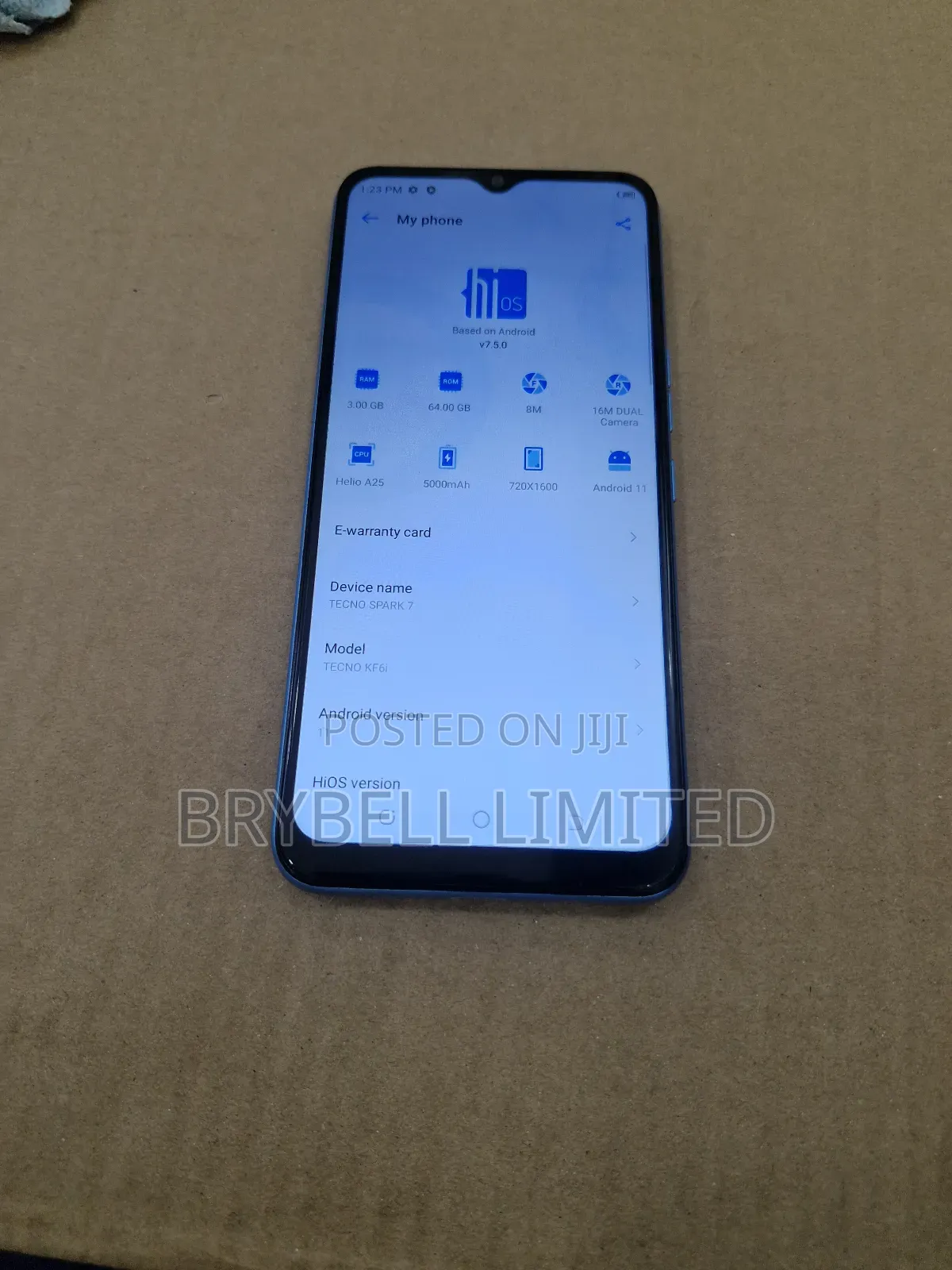 Tecno Spark 7 64 GB Blue
