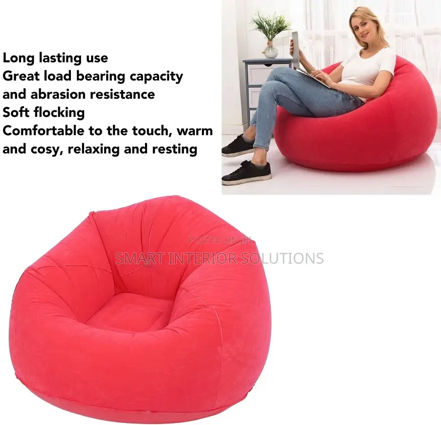 Ultra-Soft Inflatable Bean Bag