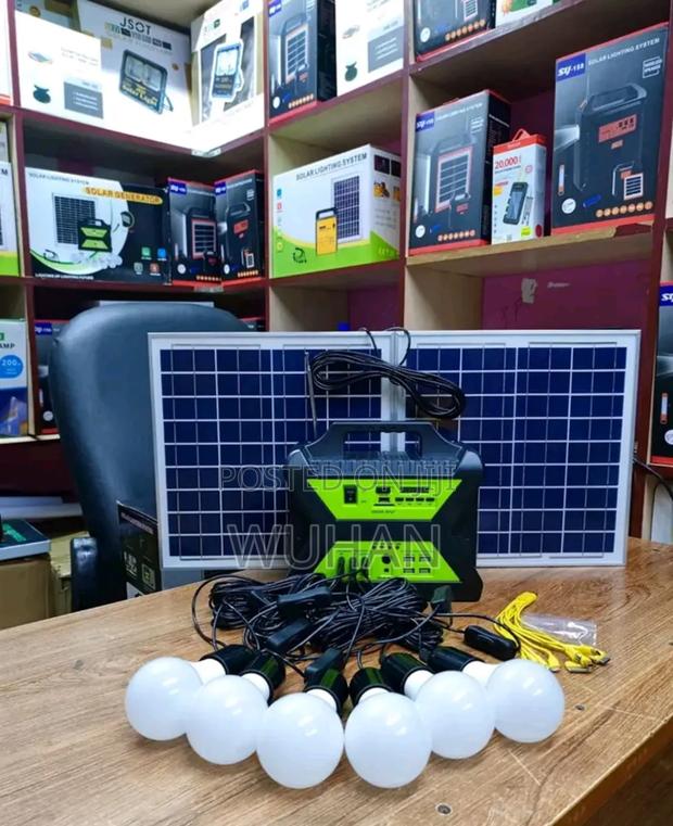 Solar Home Lighting Kit With 6 Bulbs