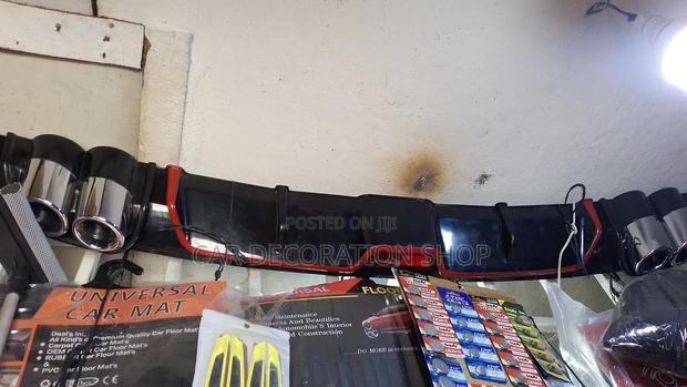 Black With Red Line Rear Diffuser - thumbnail 3