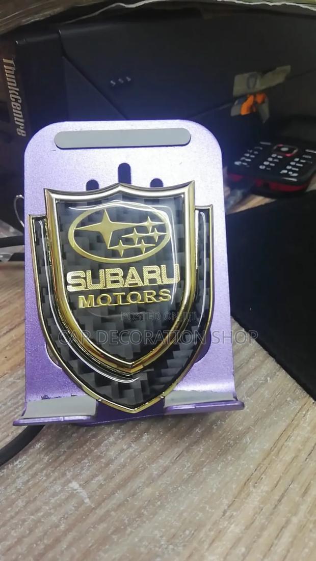 Subaru Motors Gold Black Owner Badge