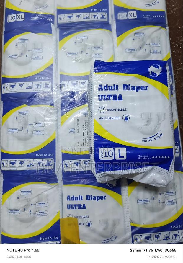 Aldult Diapers, Xl &Large