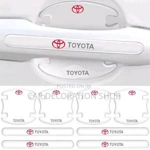 Clear 8pc Toyota Door Handle+Bowl Stickers