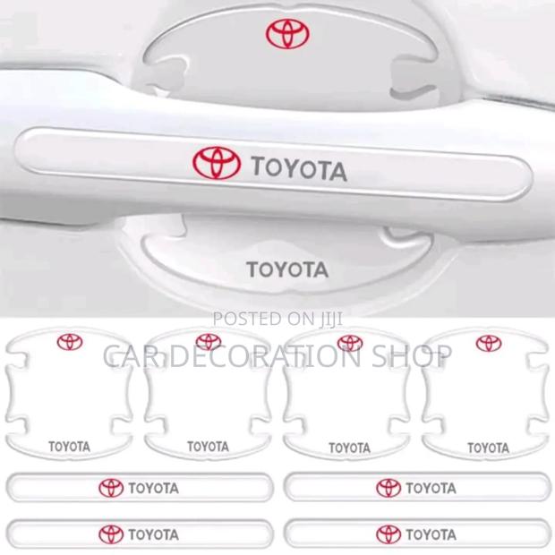 Clear 8pc Toyota Door Handle+Bowl Stickers - thumbnail 3