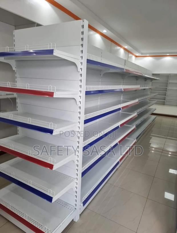 Single Sidedshelf Supermarket Shelves / Retail Light Load Shelves - main view