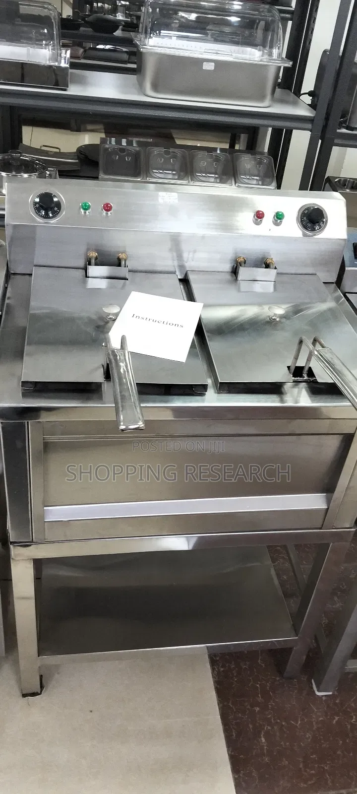 Stainless Steel Electric Fryer Heavy-duty 15+15l