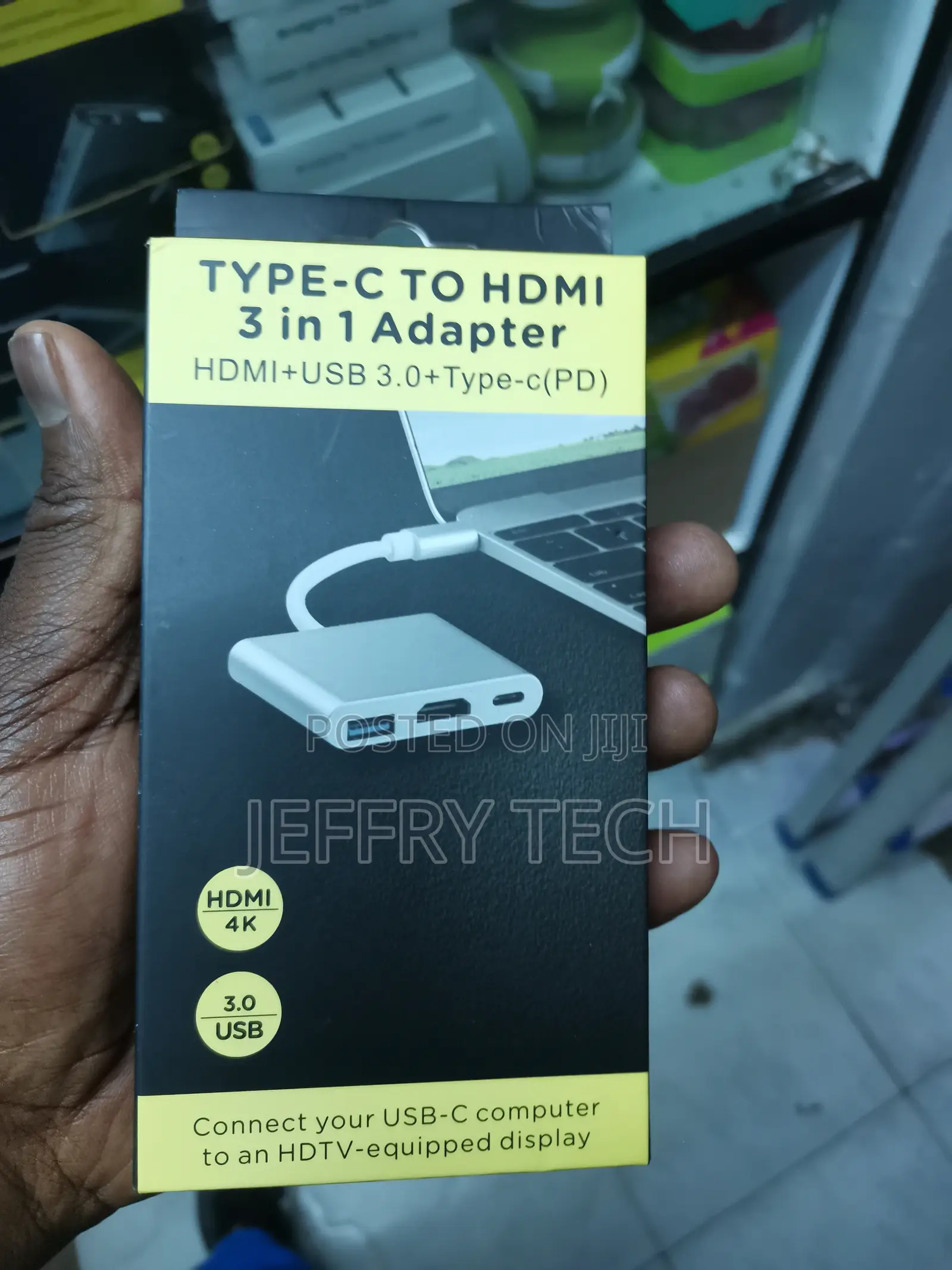 Type -C to HDML 3 in 1 Adapter, Ikeja 