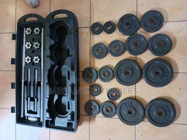 50kg Gym Weightlifting Dumbbell - thumbnail 2