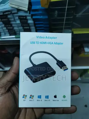2 in 1 Usb 3.0 to Hdmi Vga Adapter 1080p, Built-in Driver, S