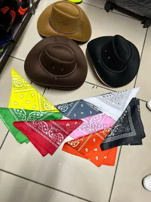 Cowboy/Cowgirl Hats With Bandana Combo at 700 KSH Only