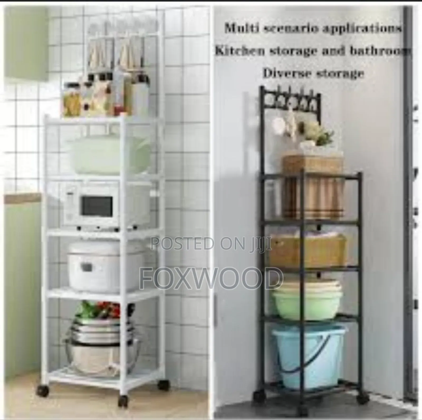 Metallic 5 Layer Simple Storage Rack
