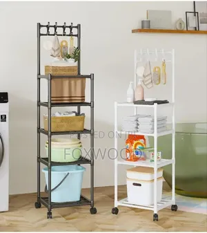 Metallic 5 Layer Simple Storage Rack