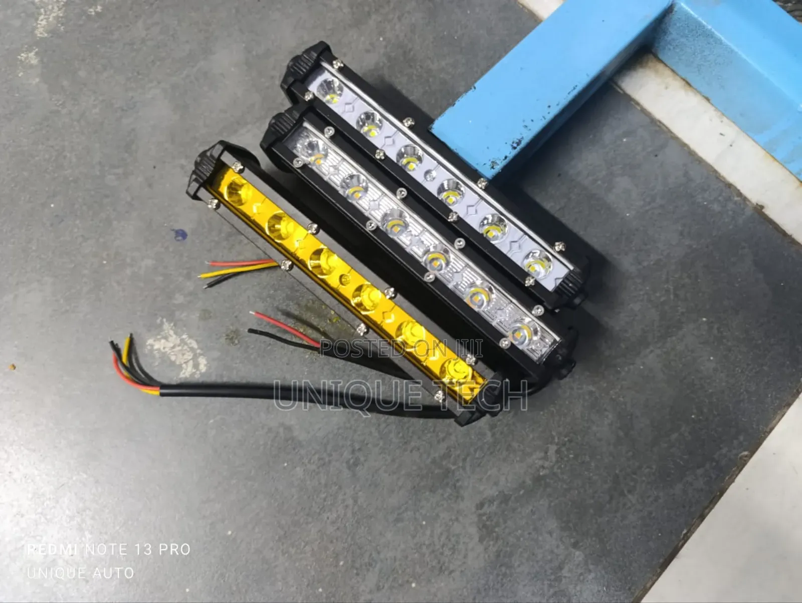 7" Led Light Bar ,Bright White Yellow