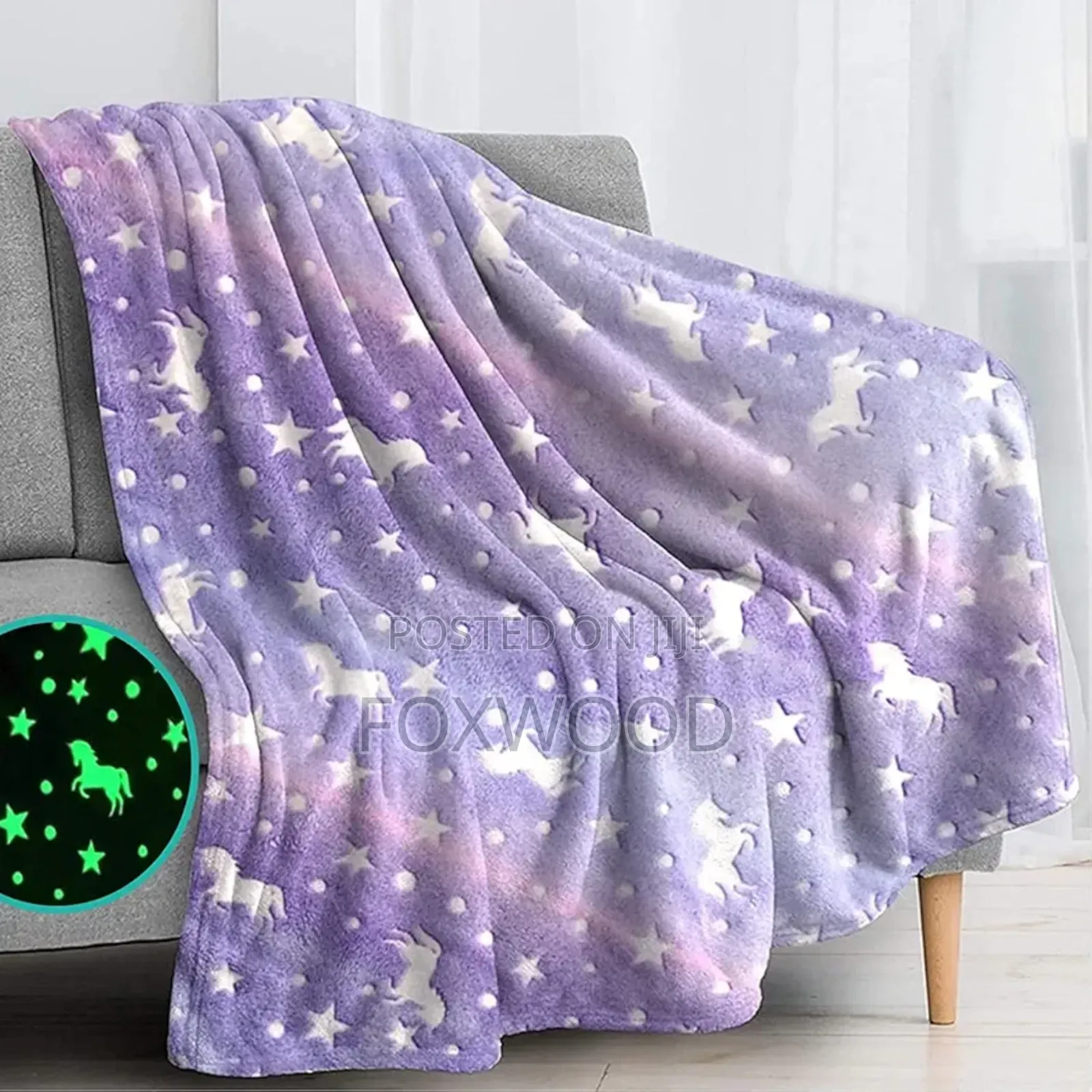 Magic Glow in the Dark Fleece Blanket for Kids