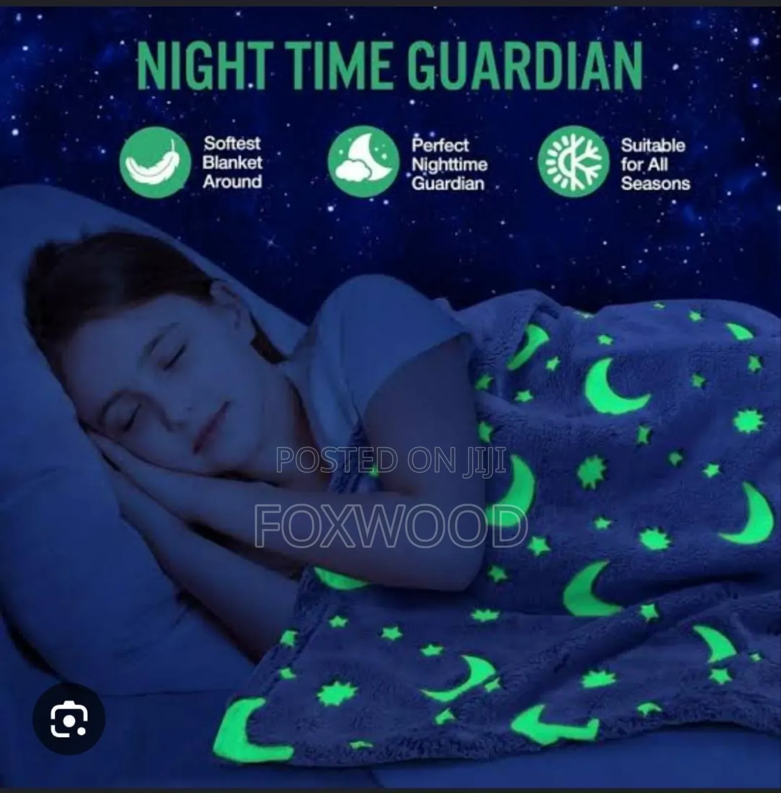 Magic Glow in the Dark Fleece Blanket for Kids