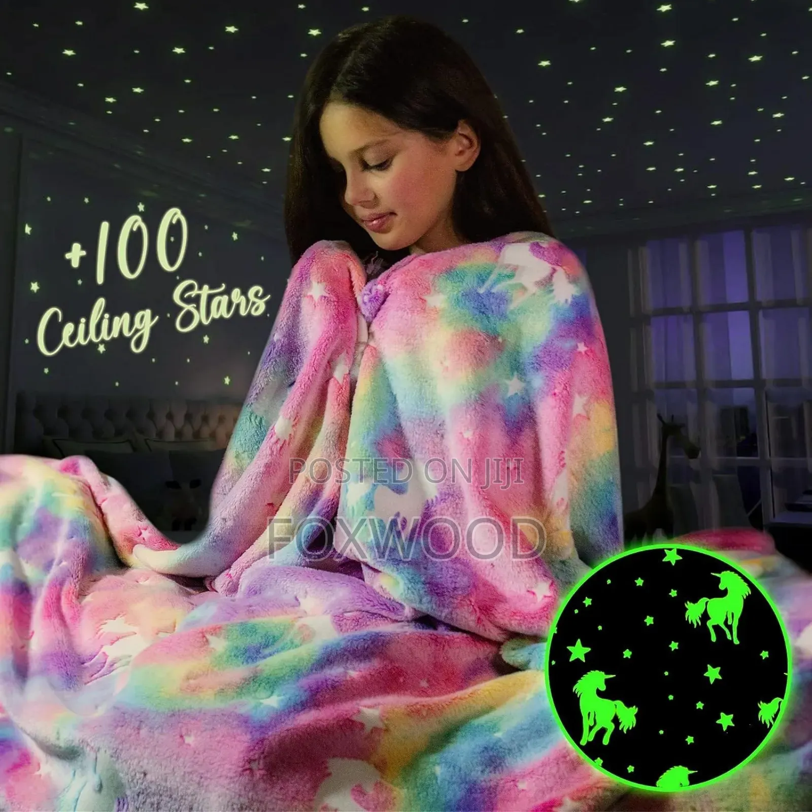 Magic Glow in the Dark Fleece Blanket for Kids