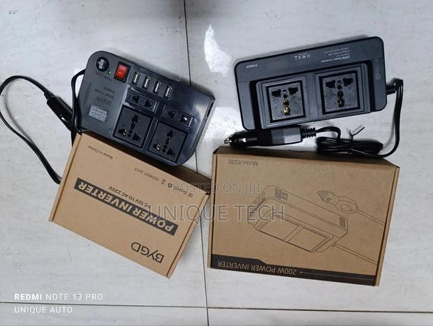 Portable 200w/300w Car Inverter,Power Your Devices Anywhere!