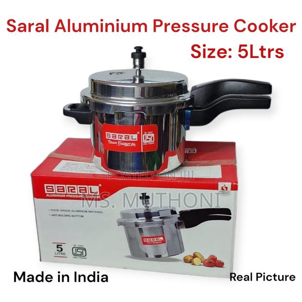 Saral Aluminum Pressure Cooker 5ltrs