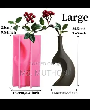 White Large Hollow Heart Vase Resin Now Available *