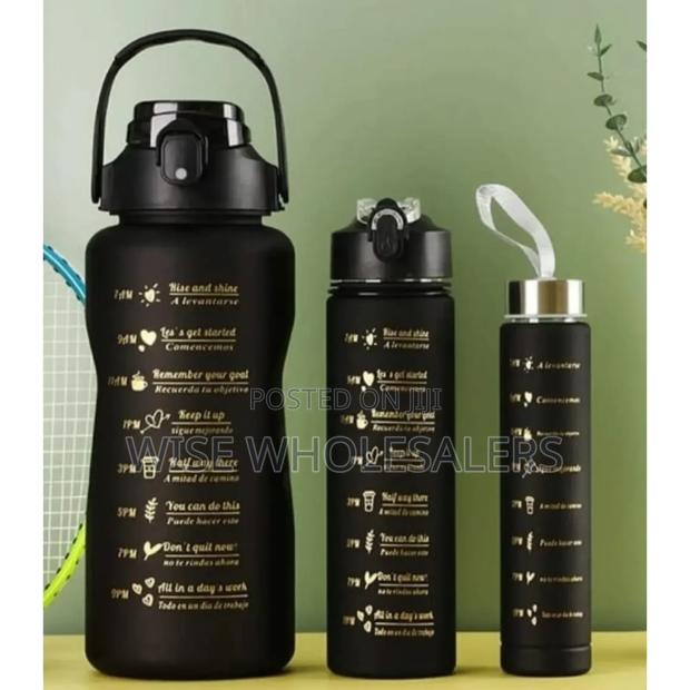 3 in 1 Motivational Water Bottles Set- '  - main view